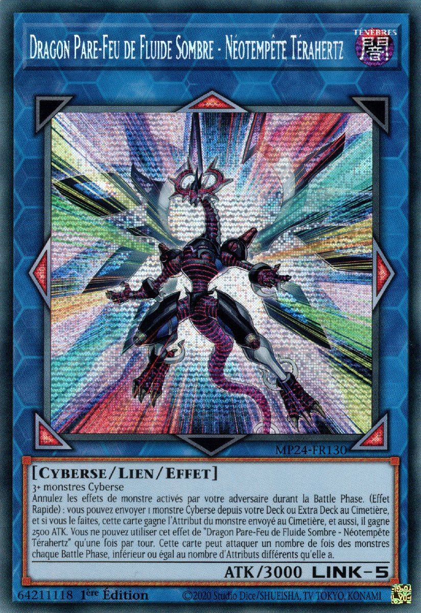 MP24-FR130 Dragon Pare-Feu de Fluide Sombre - Néotempête Térahertz Prismatic Secret Rare