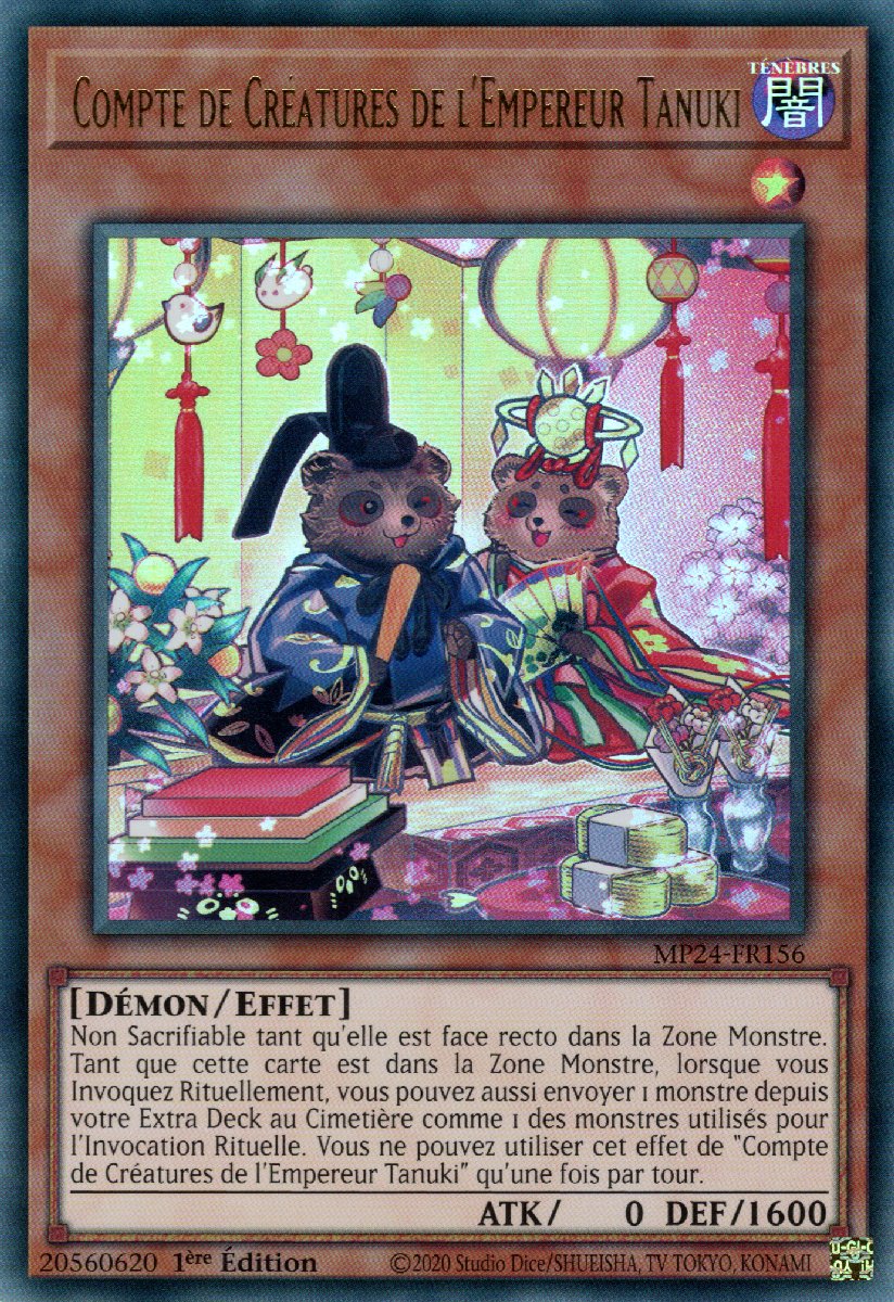 MP24-FR156 Compte de Créatures de l'Empereur Tanuki Ultra Rare