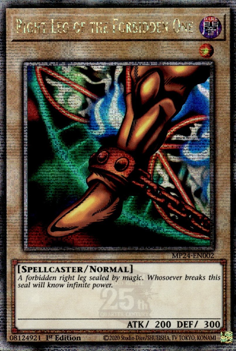 MP24-EN002 Right Leg of the Forbidden One Quarter Century Secret Rare