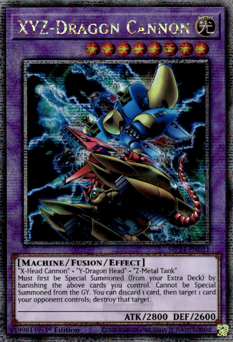 MP24-EN011 XYZ-Dragon Cannon Quarter Century Secret Rare