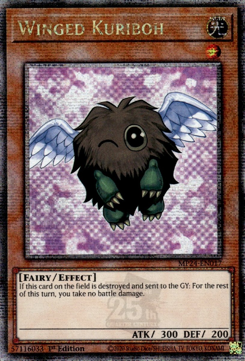 MP24-EN017 Winged Kuriboh Quarter Century Secret Rare