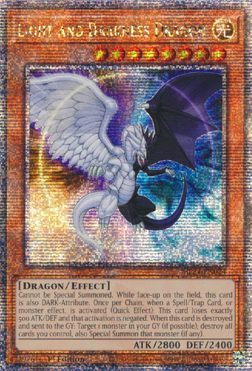 MP24-EN024 Light and Darkness Dragon Quarter Century Secret Rare