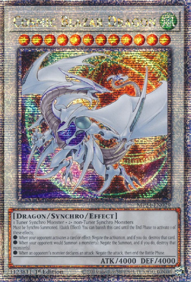 MP24-EN029 Cosmic Blazar Dragon Quarter Century Secret Rare