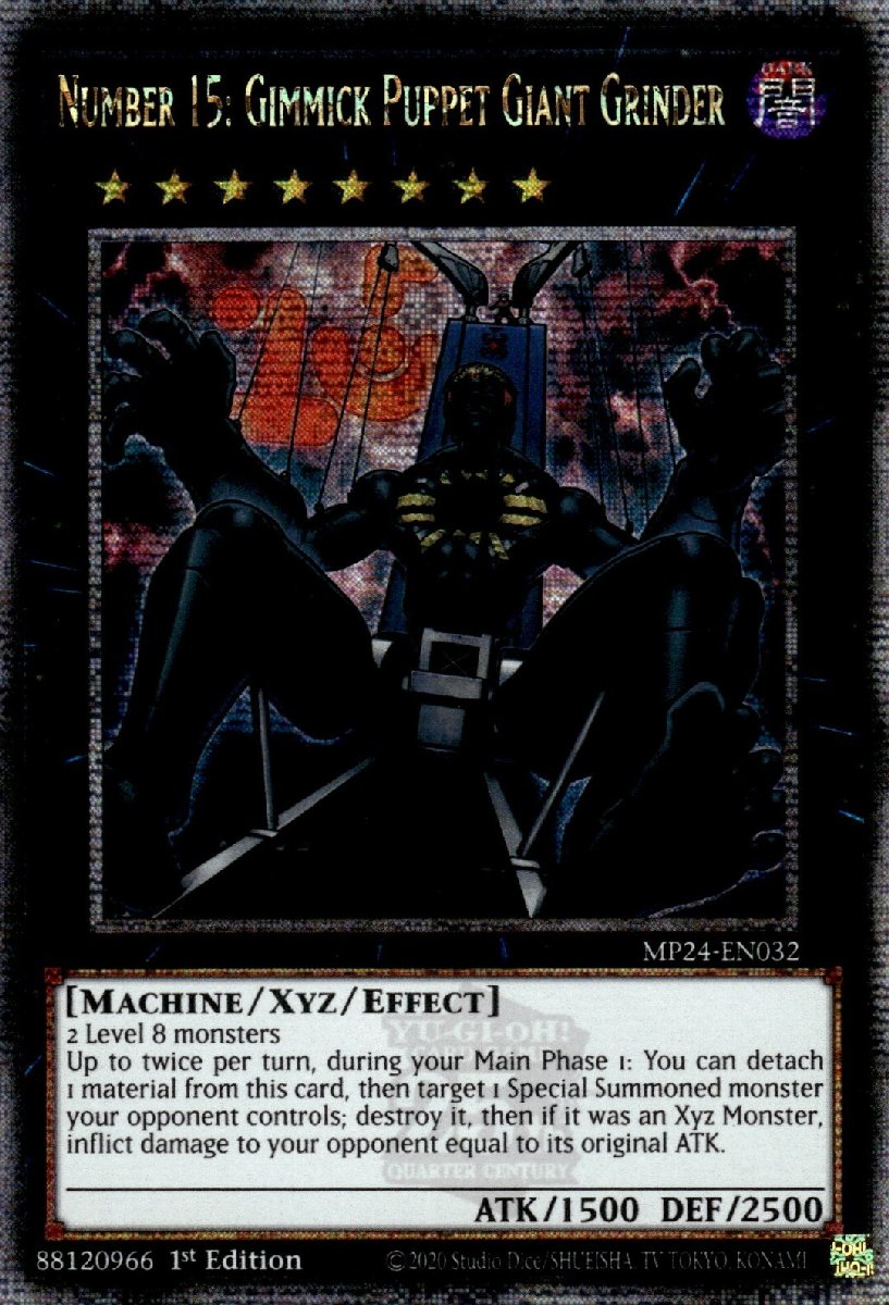 MP24-EN032 Number 15: Gimmick Puppet Giant Grinder Quarter Century Secret Rare