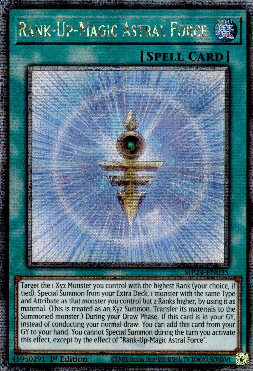 MP24-EN035 Rank-Up-Magic Astral Force Quarter Century Secret Rare