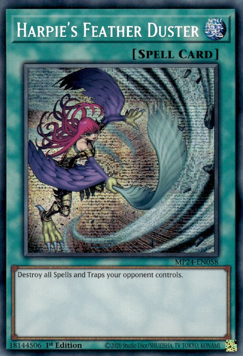 MP24-EN058 Harpie's Feather Duster Prismatic Secret Rare