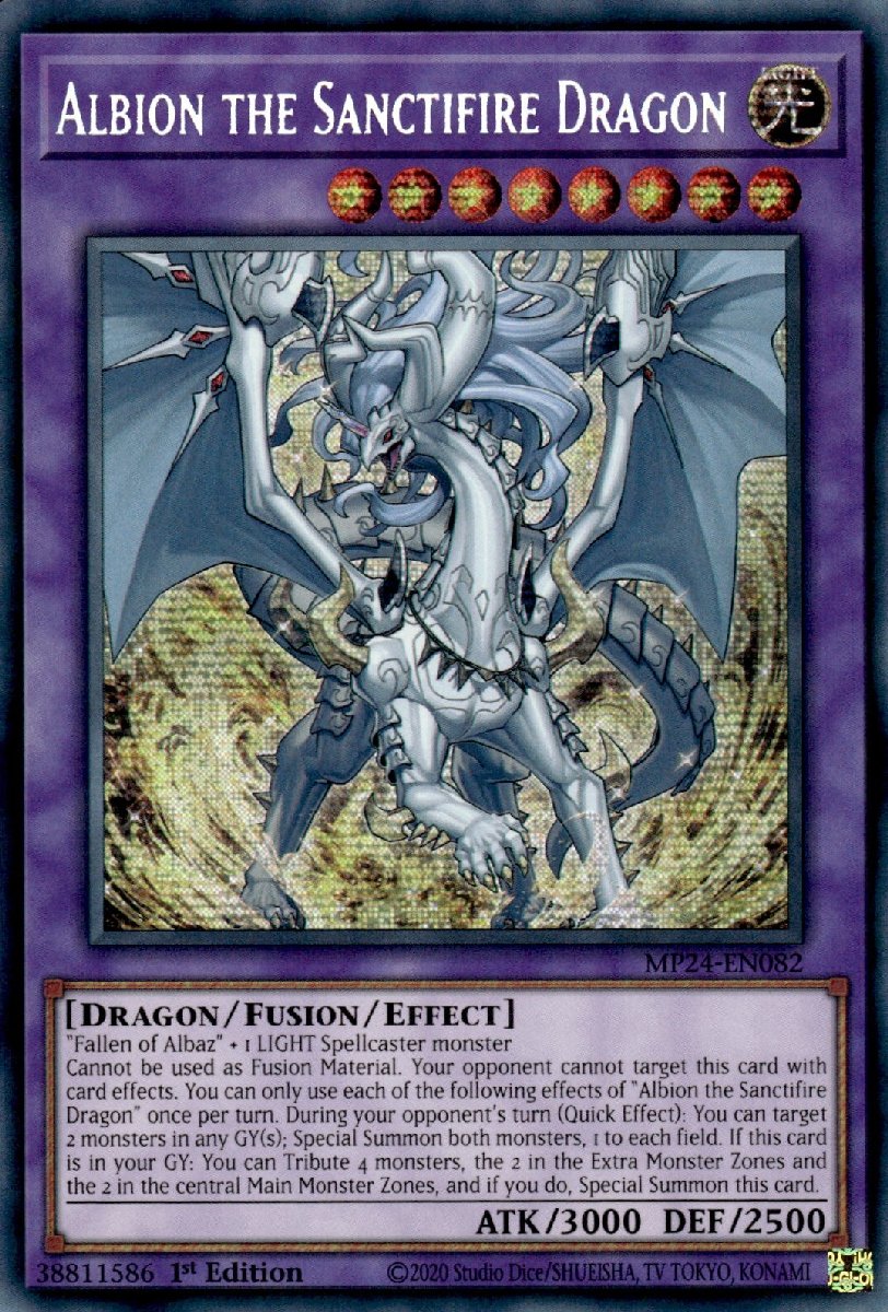 MP24-EN082 Albion the Sanctifire Dragon Prismatic Secret Rare