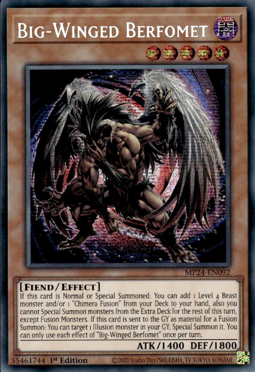 MP24-EN092 Big-Winged Berfomet Prismatic Secret Rare