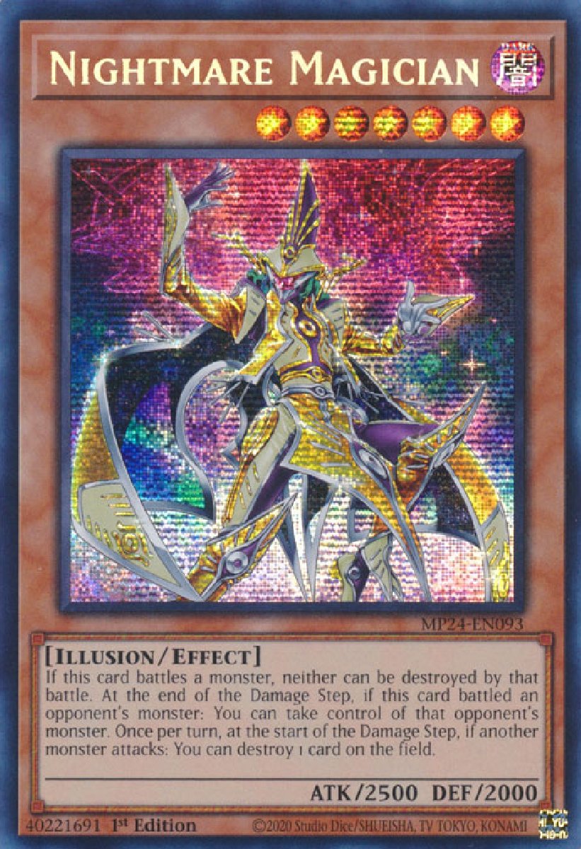 MP24-EN093 Nightmare Magician Prismatic Secret Rare