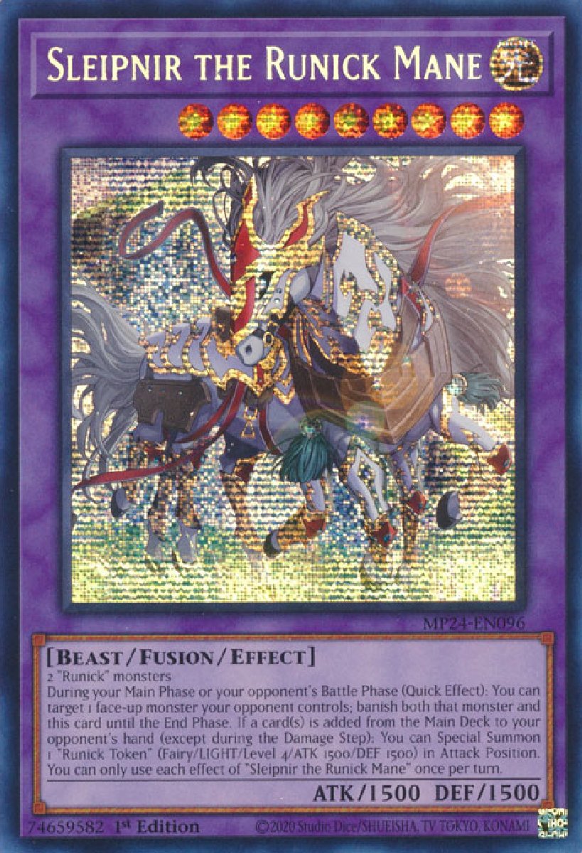 MP24-EN096 Sleipnir the Runick Mane Prismatic Secret Rare