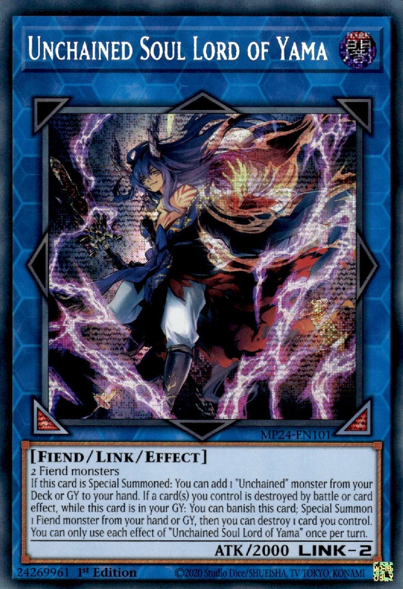 MP24-EN101 Unchained Soul Lord of Yama Prismatic Secret Rare