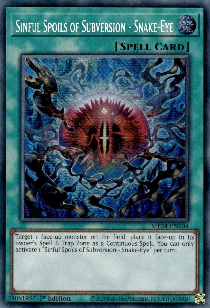 MP24-EN104 Sinful Spoils of Subversion - Snake-Eye Prismatic Secret Rare