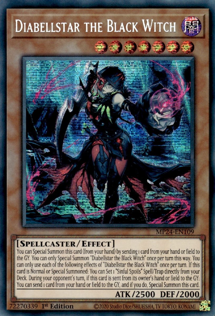 MP24-EN109 Diabellstar the Black Witch Prismatic Secret Rare