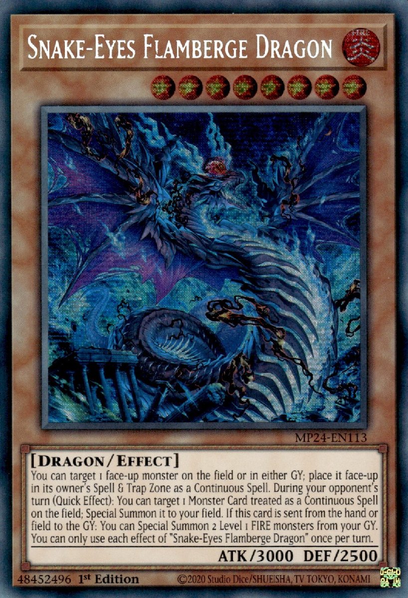 MP24-EN113 Snake-Eyes Flamberge Dragon Prismatic Secret Rare