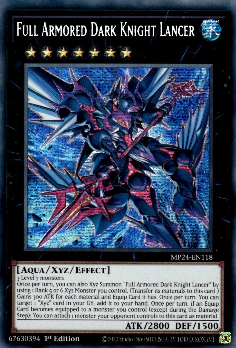 MP24-EN118 Full Armored Dark Knight Lancer Prismatic Secret Rare