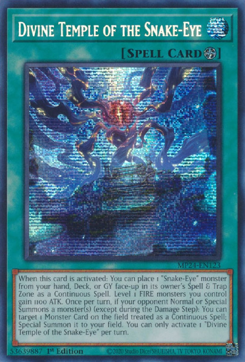 MP24-EN123 Divine Temple of the Snake-Eye Prismatic Secret Rare