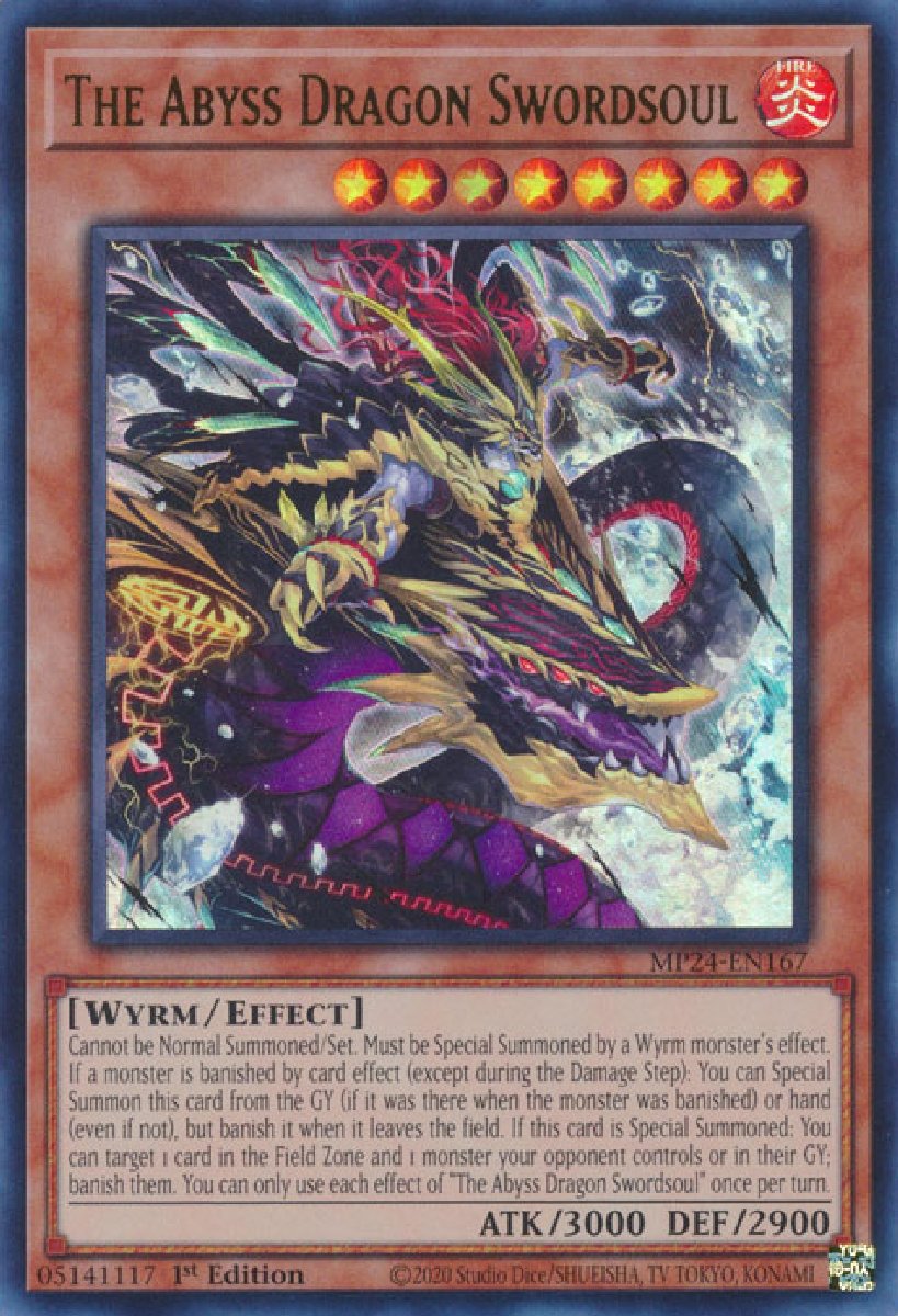 MP24-EN167 The Abyss Dragon Swordsoul Ultra Rare