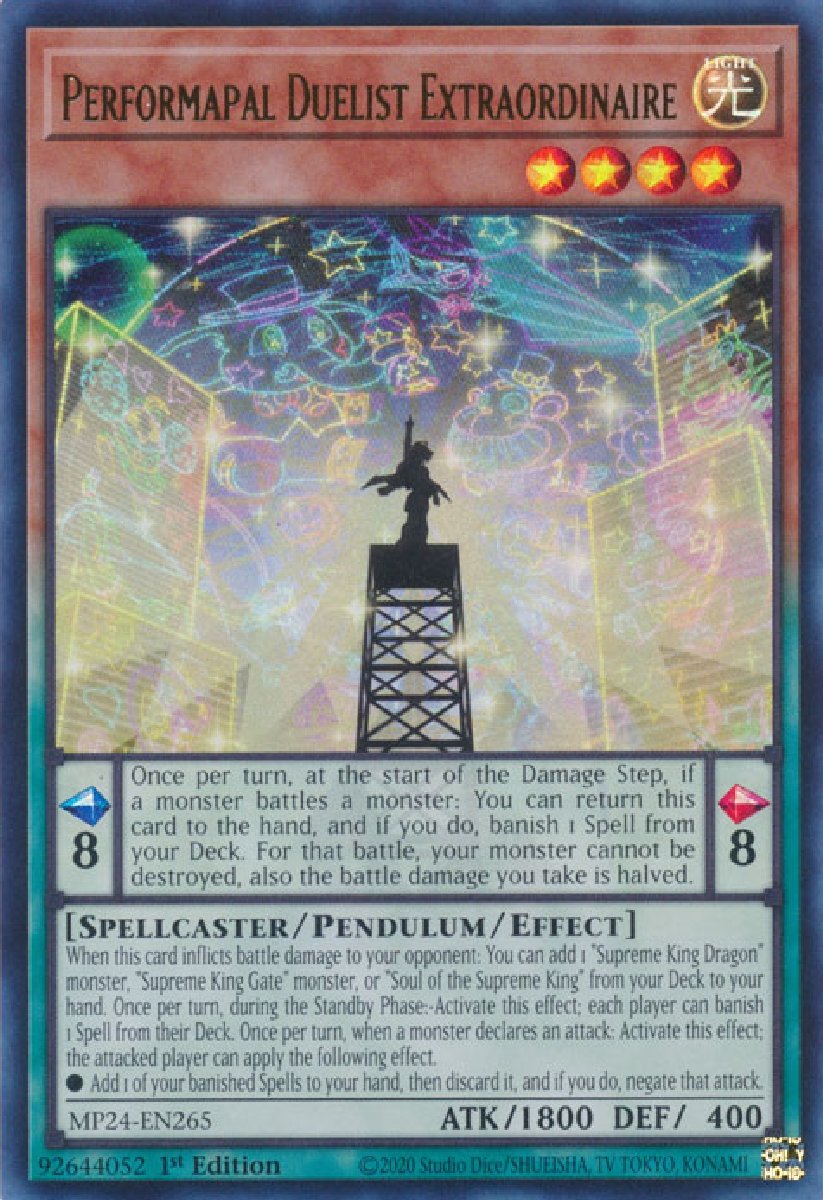 MP24-EN265 Performapal Duelist Extraordinaire Ultra Rare