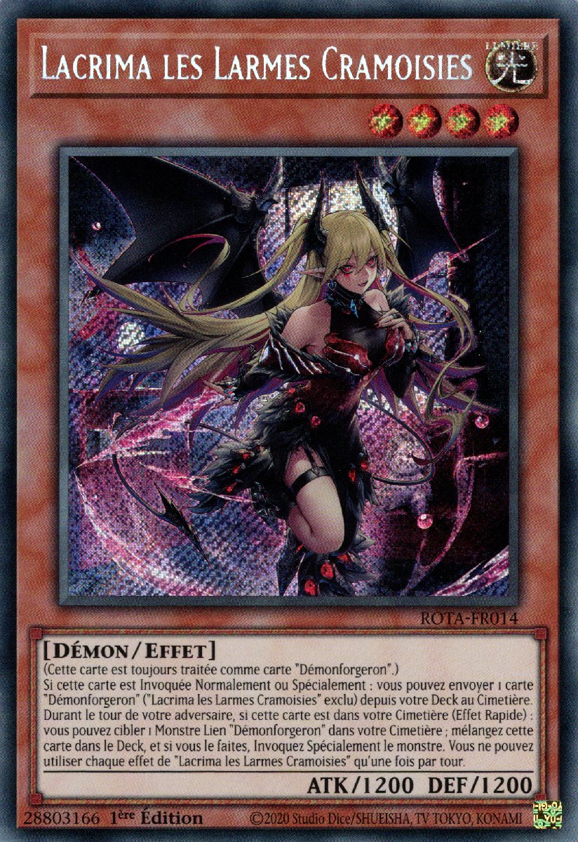 ROTA-FR014 Lacrima les Larmes Cramoisies Secret Rare