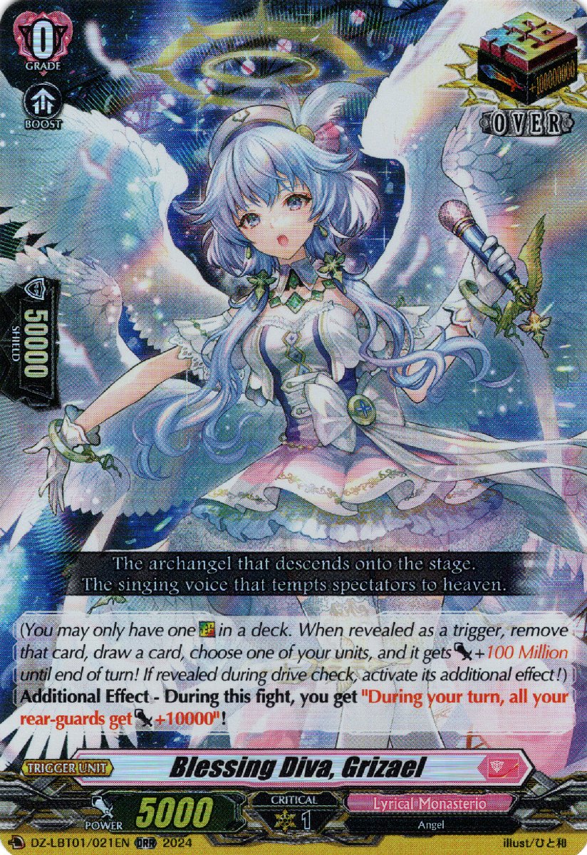 DZ-LBT01/021EN Blessing Diva, Grizael Over Double Rare (ORR)