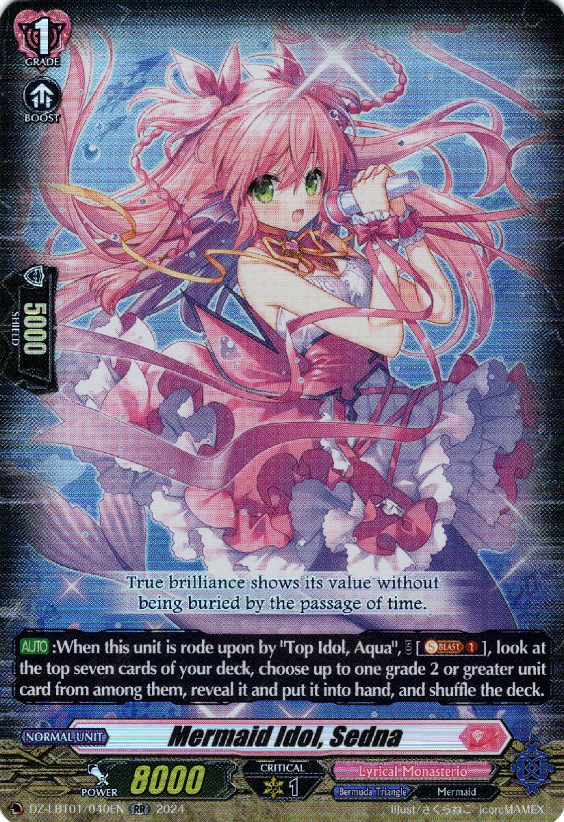 DZ-LBT01/040EN Mermaid Idol, Sedna Double Rare (RR)