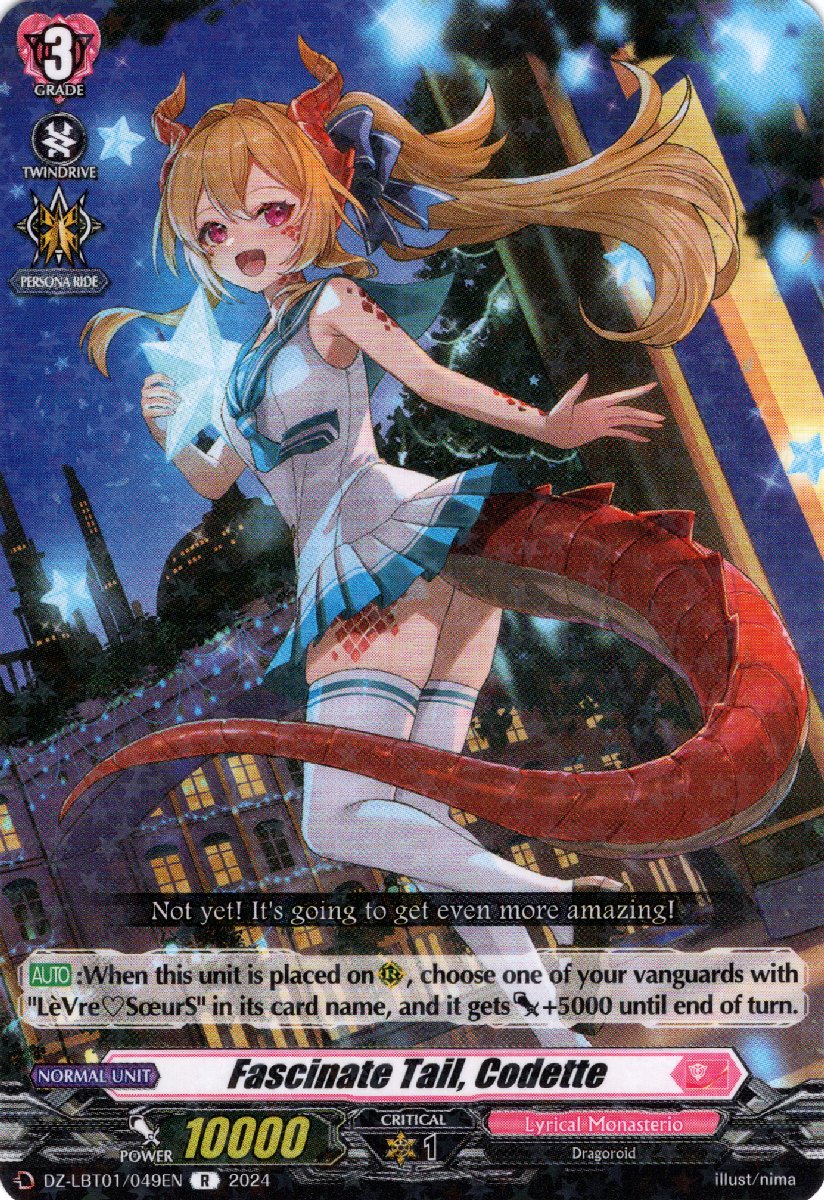 DZ-LBT01/049EN Fascinate Tail, Codette Rare (R)