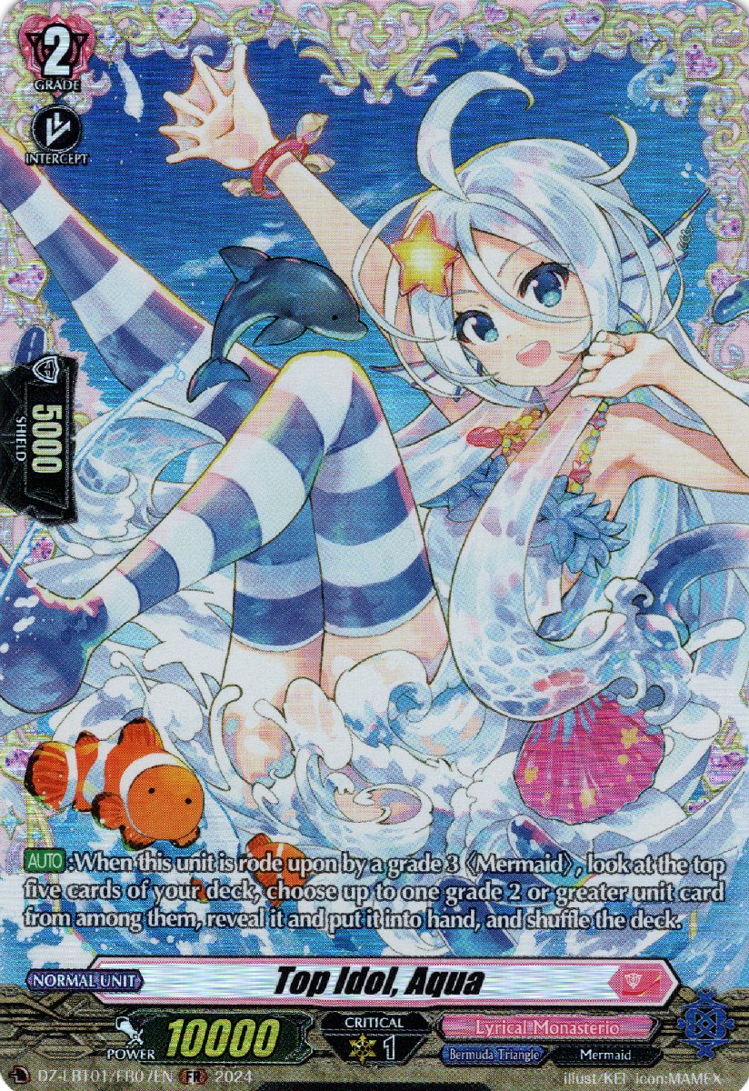 DZ-LBT01/FR07EN Top Idol, Aqua Frame Rare (FR)