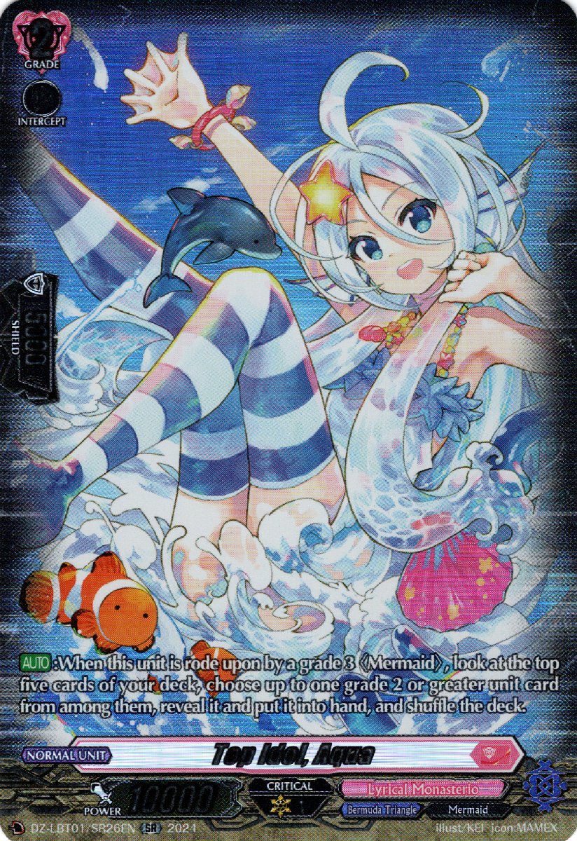 DZ-LBT01/SR26EN Top Idol, Aqua Secret Rare (SR)