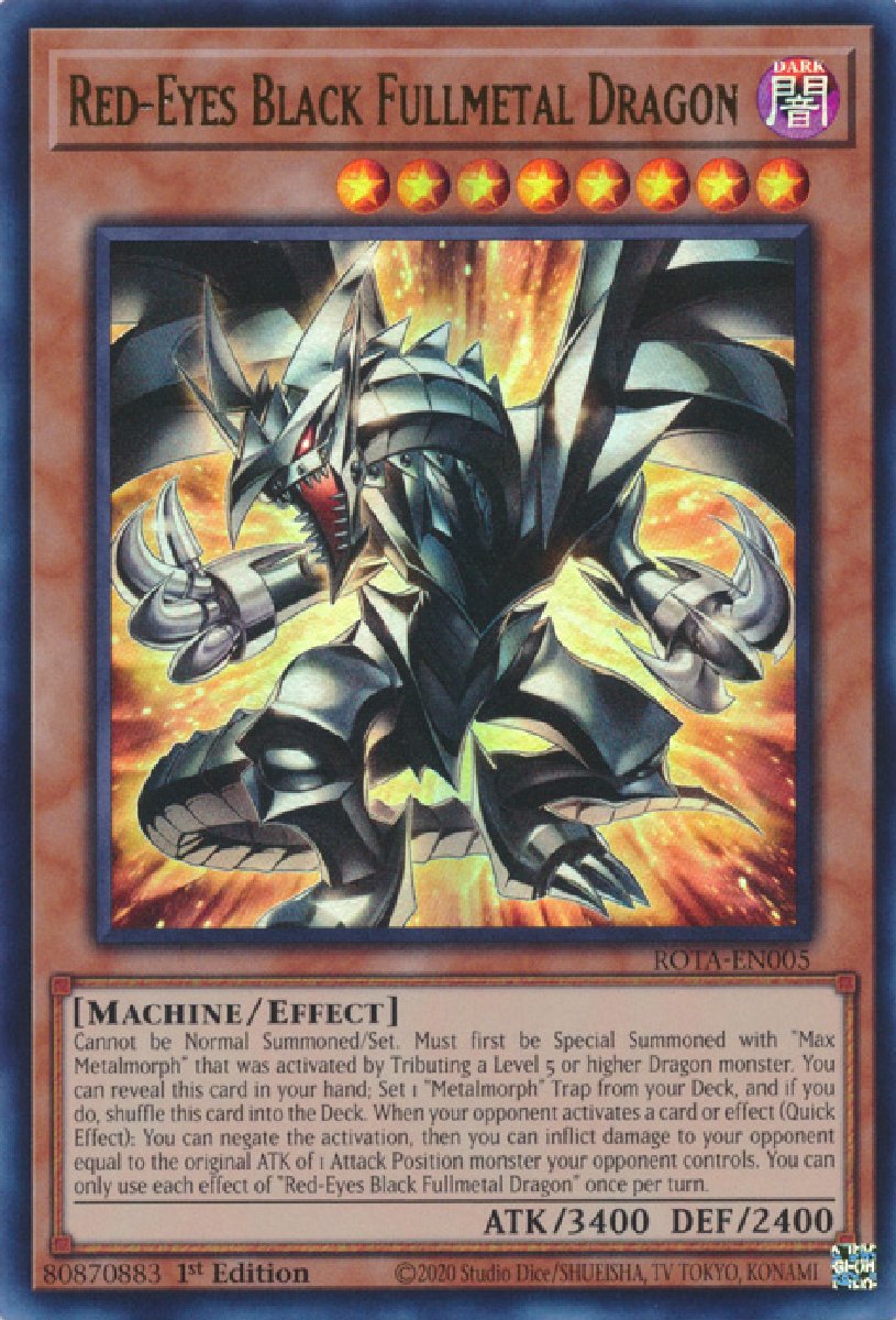 ROTA-EN005 Red-Eyes Black Fullmetal Dragon Ultra Rare