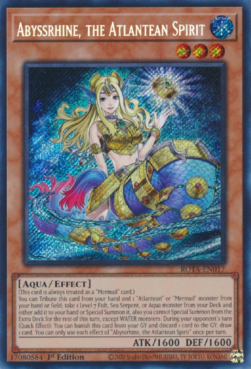 ROTA-EN017 Abyssrhine, the Atlantean Spirit Secret Rare