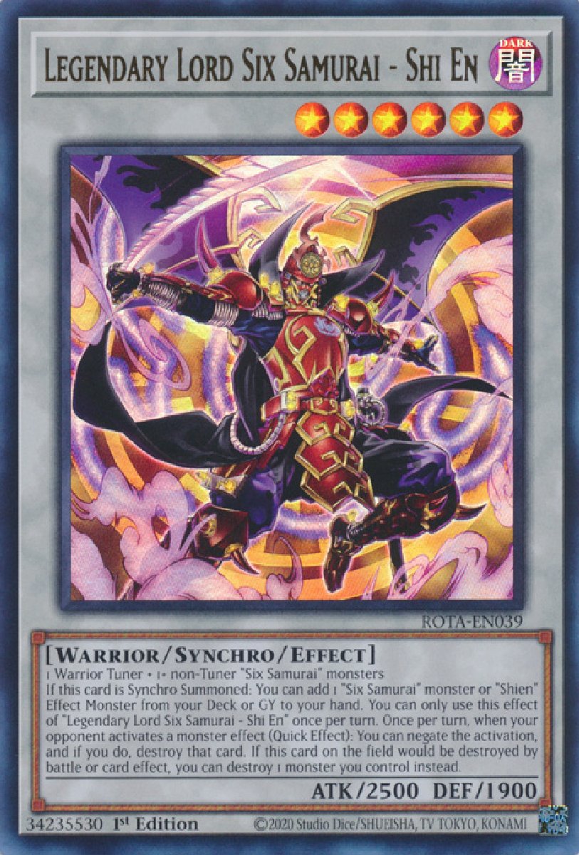 ROTA-EN039 Legendary Lord Six Samurai - Shi En Ultra Rare