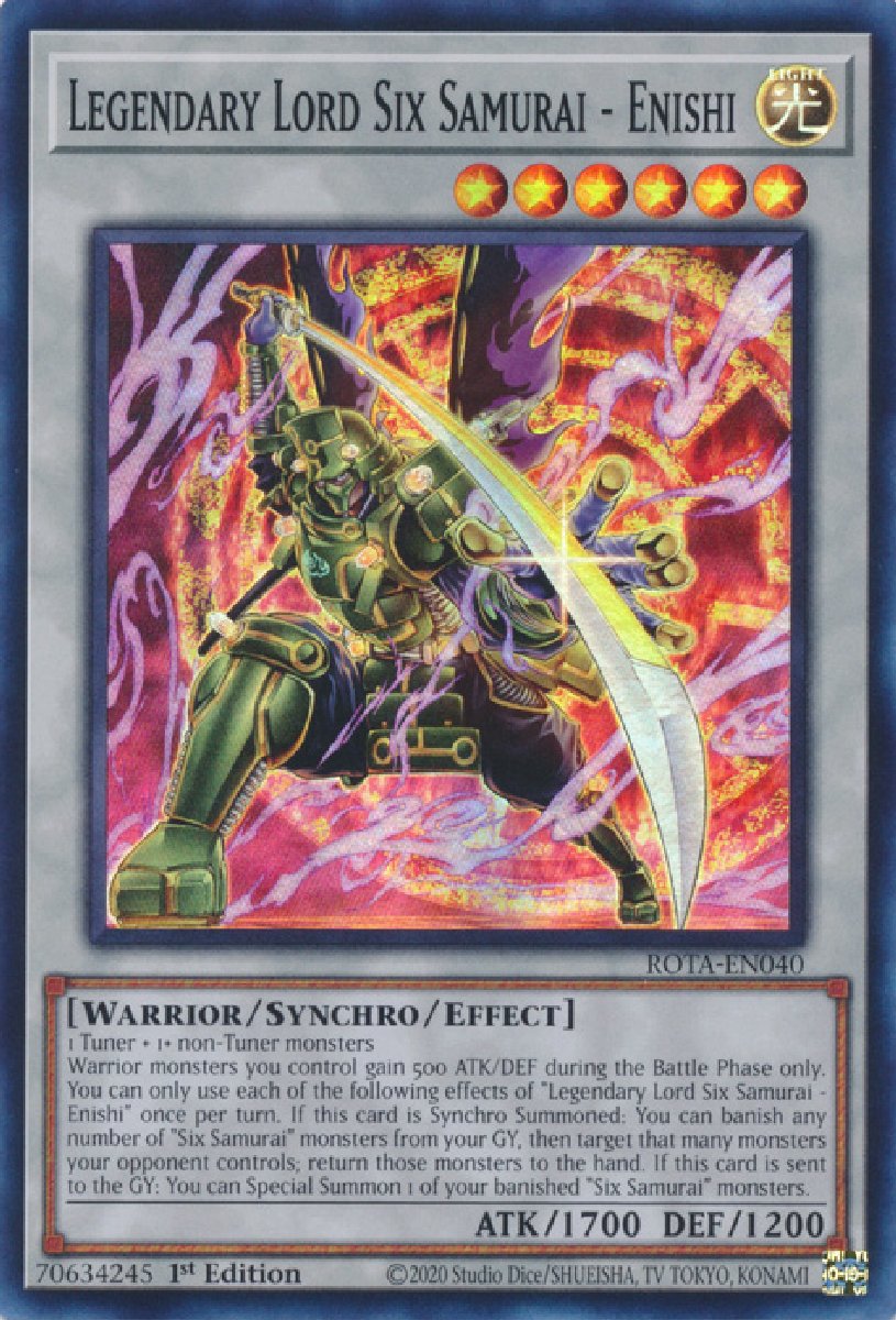 ROTA-EN040 Legendary Lord Six Samurai - Enishi Super Rare