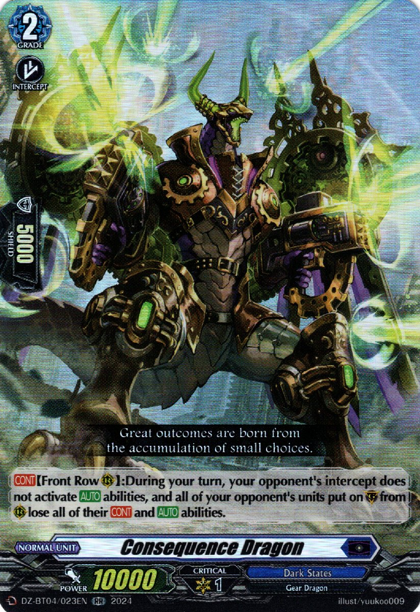 DZ-BT04/023EN Consequence Dragon Double Rare (RR)