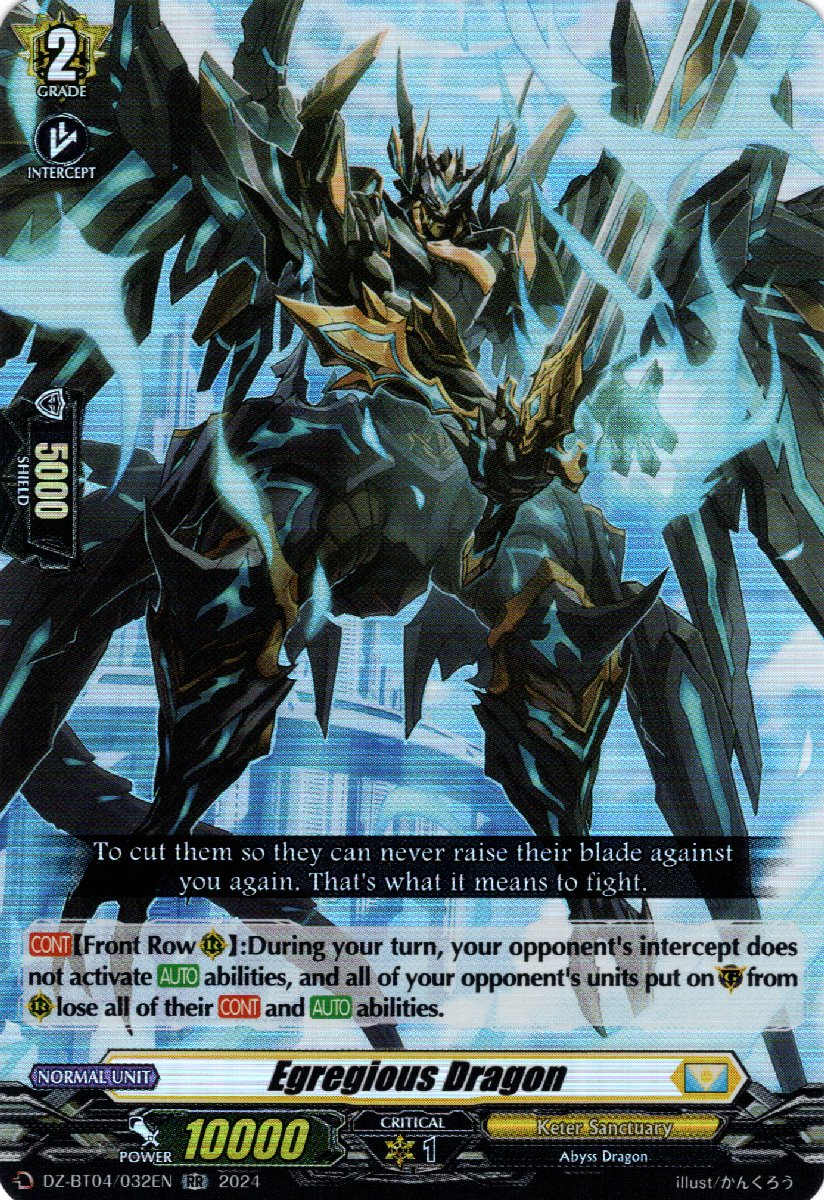 DZ-BT04/032EN Egregious Dragon Double Rare (RR)