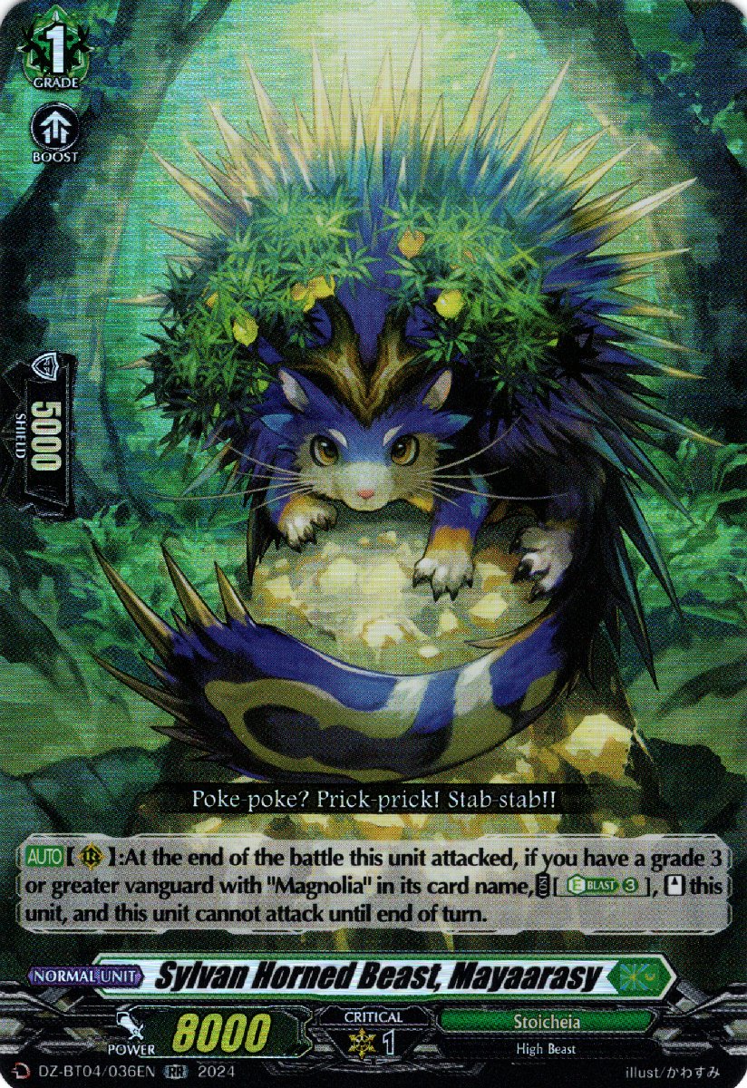 DZ-BT04/036EN Sylvan Horned Beast, Mayaarasy Double Rare (RR)