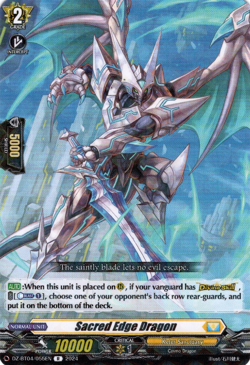 DZ-BT04/055EN Sacred Edge Dragon Rare (R)