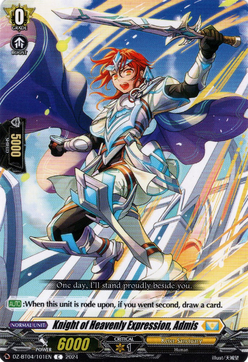 DZ-BT04/101EN Knight of Heavenly Expression, Admis Common (C)