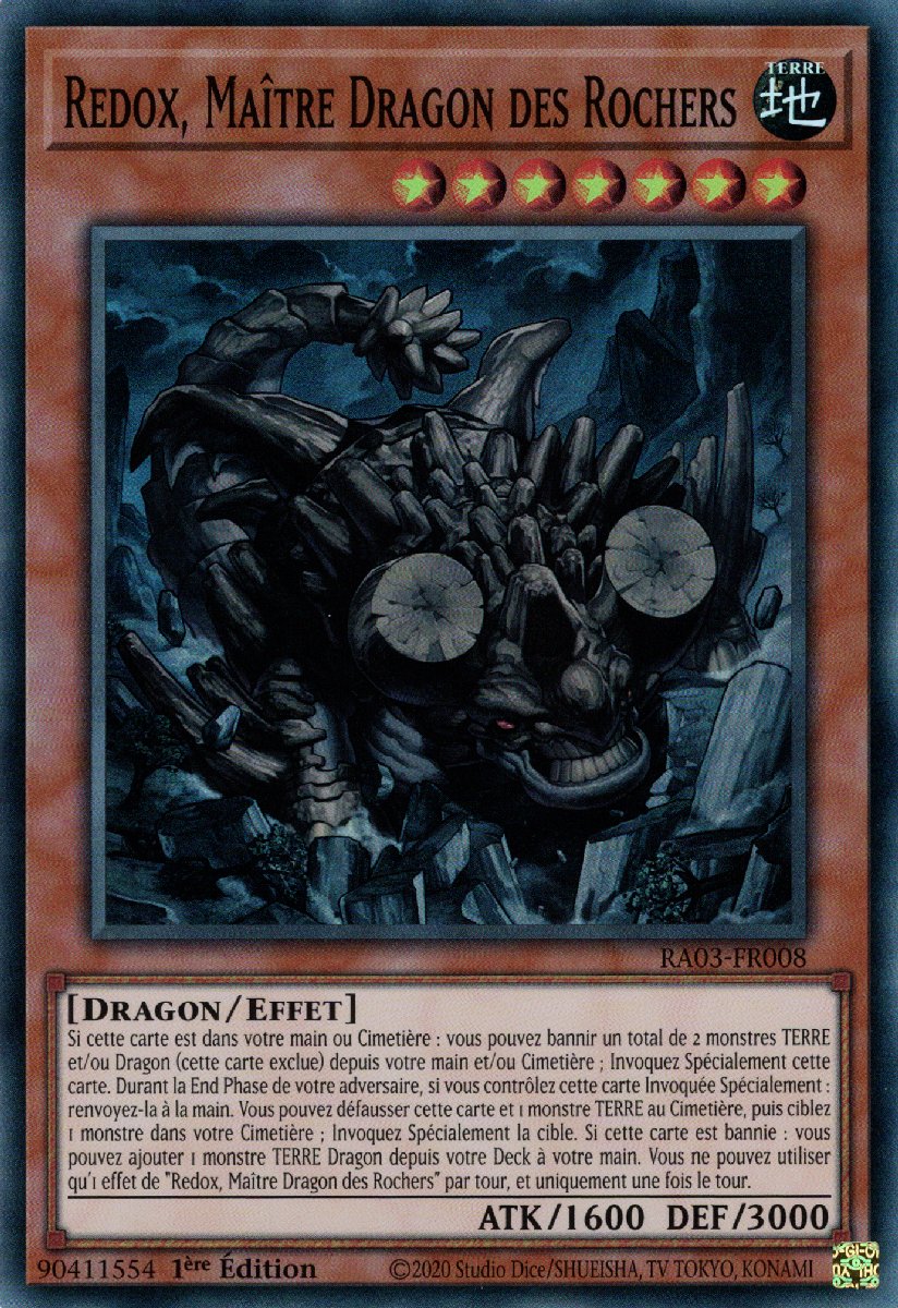 RA03-FR008 Redox, Maître Dragon des Rochers Super Rare