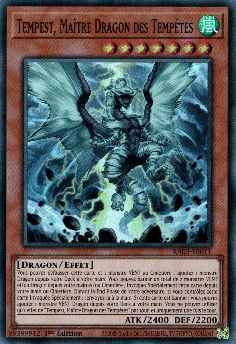 RA03-FR011 Tempest, Maître Dragon des Tempêtes Super Rare