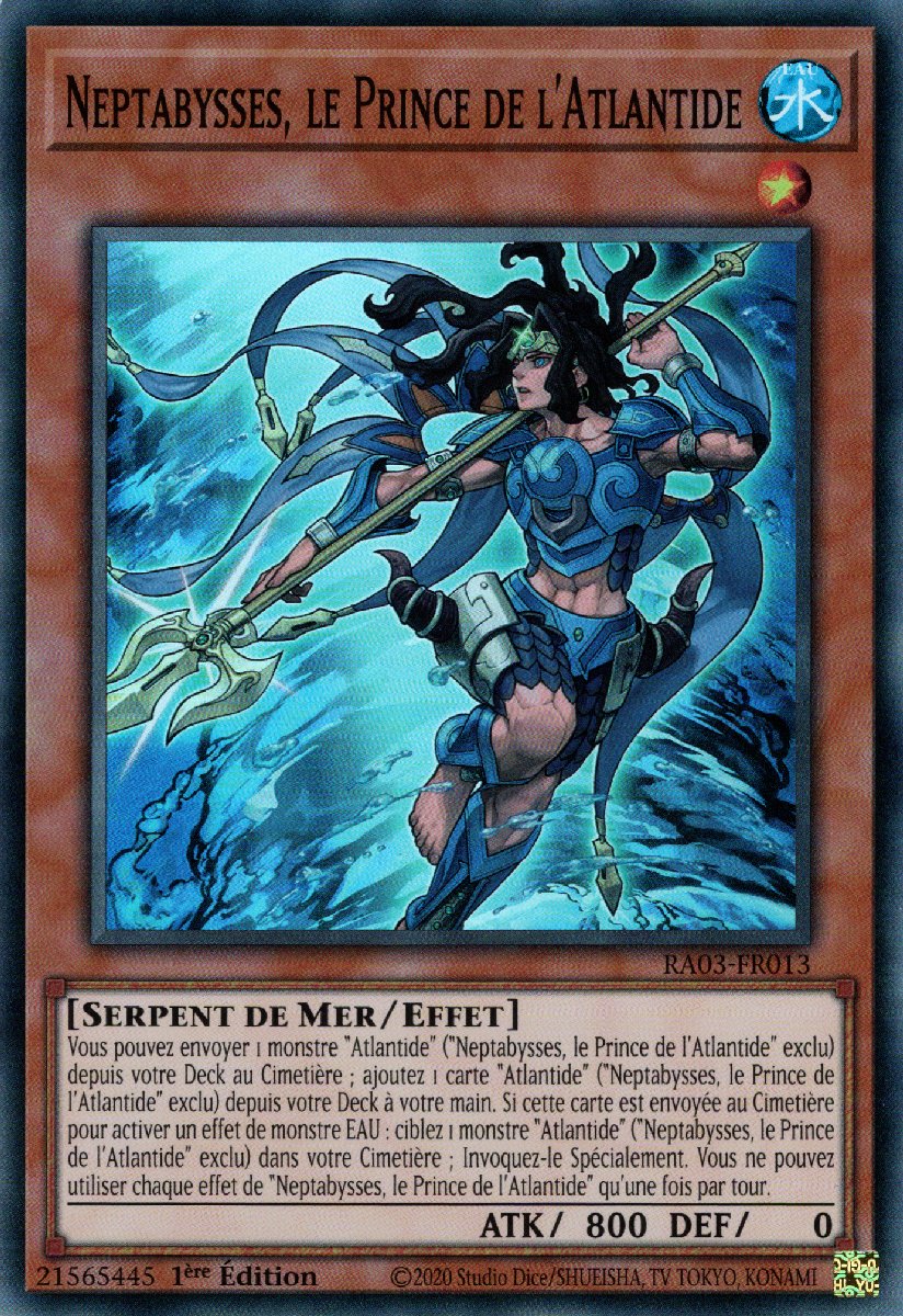 RA03-FR013 Neptabysses, le Prince de l'Atlantide Super Rare