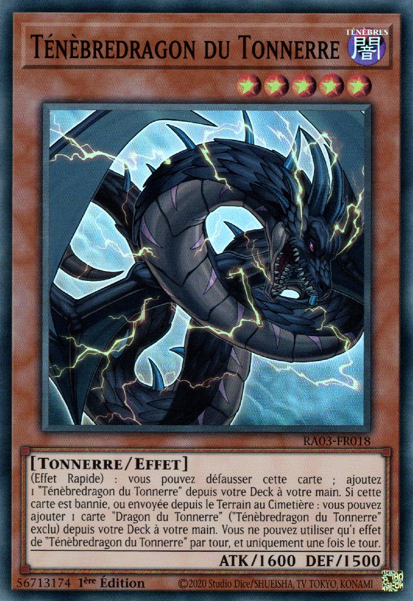 RA03-FR018 Ténèbredragon du Tonnerre Super Rare