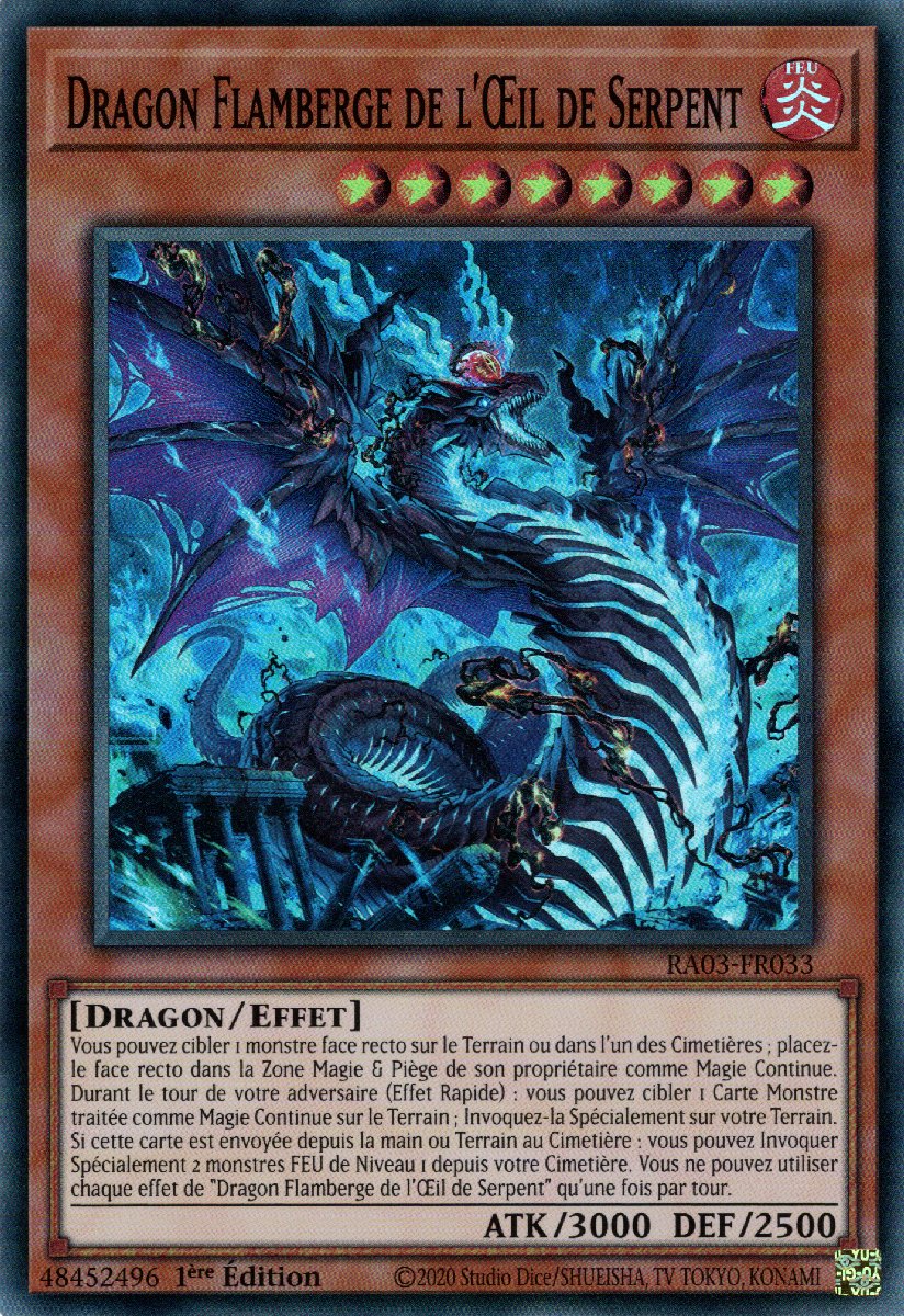 RA03-FR033 Dragon Flamberge de l'Œil de Serpent Super Rare