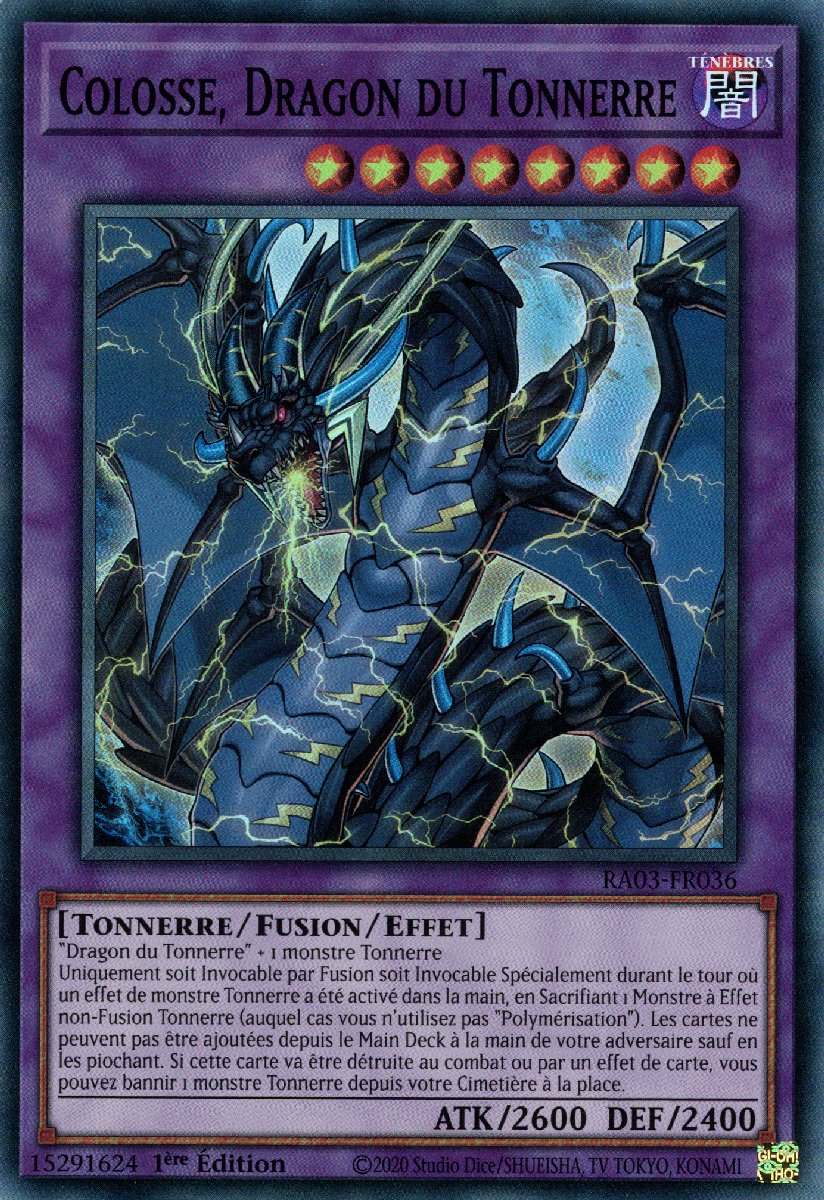 RA03-FR036 Colosse, Dragon du Tonnerre Super Rare