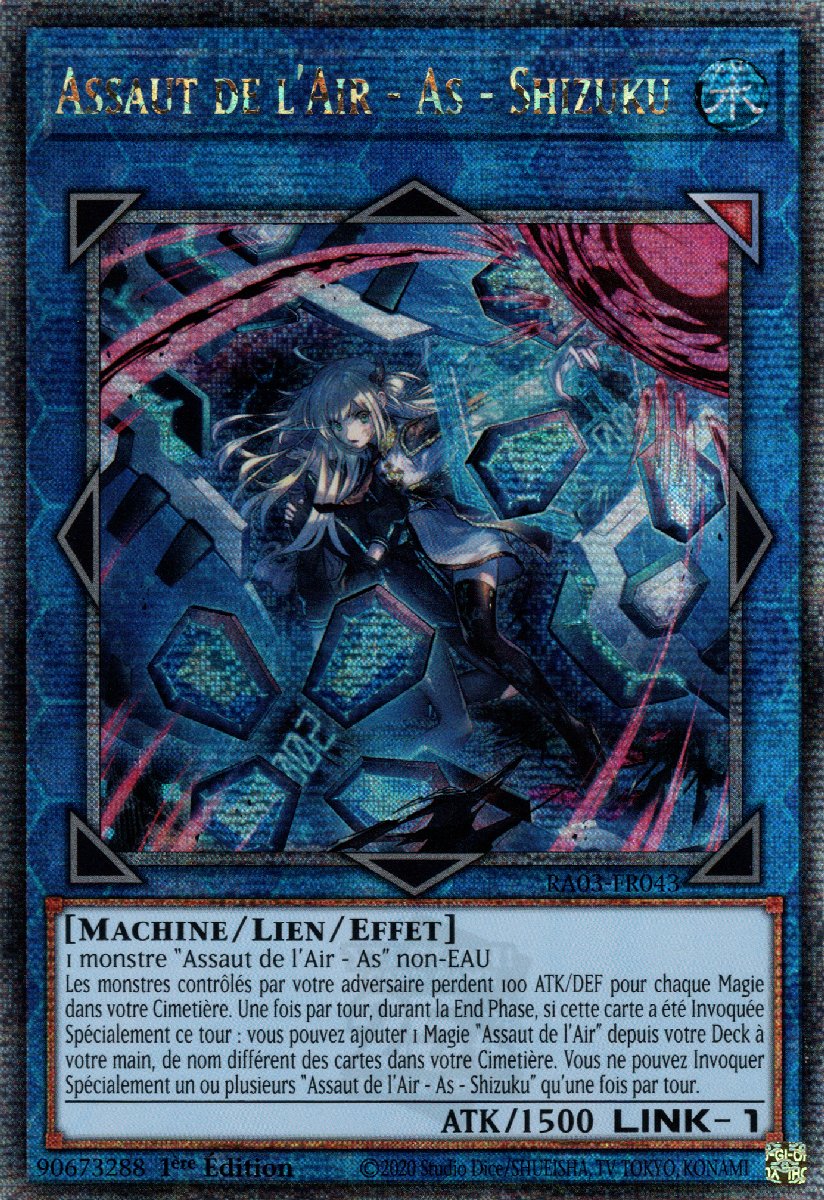 RA03-FR043B Assaut de l'Air - As - Shizuku Quarter Century Secret Rare