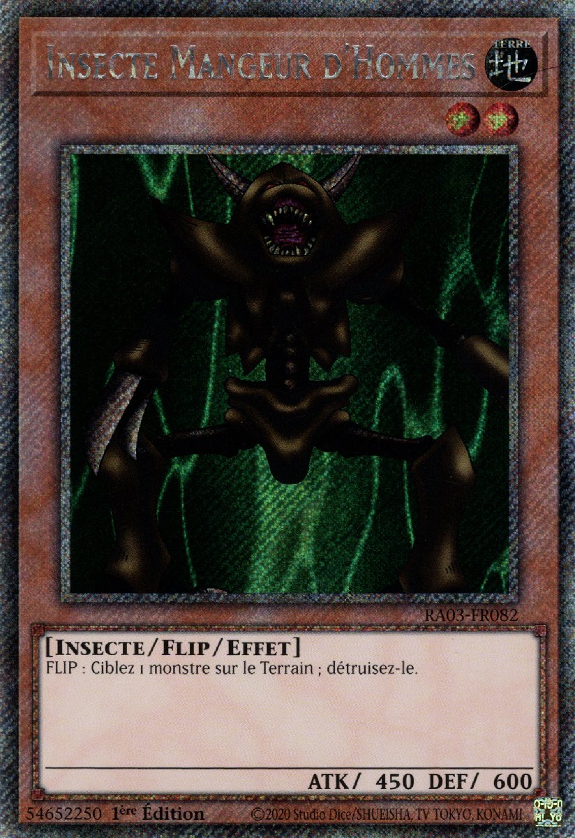 RA03-FR082 Insecte Mangeur d'Hommes Platinum Secret Rare