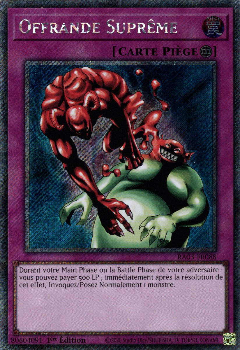 RA03-FR088 Offrande Suprême Platinum Secret Rare