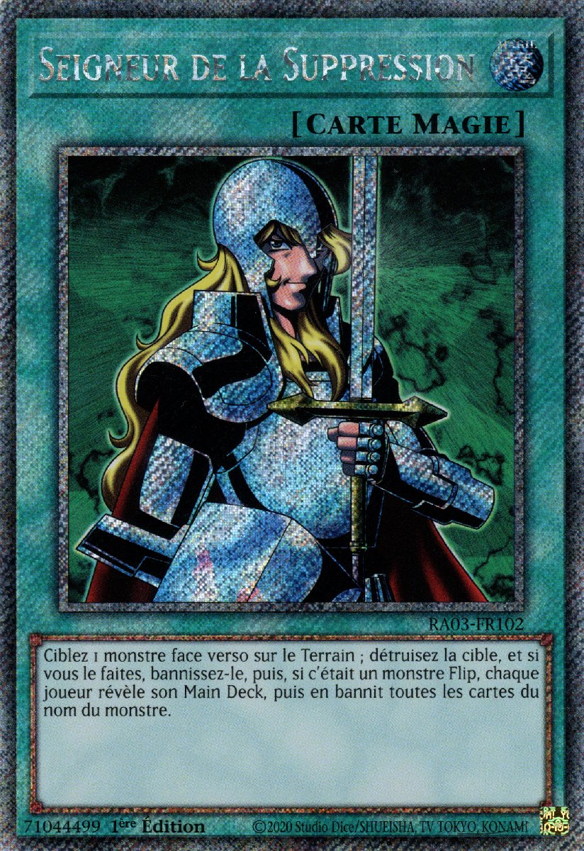 RA03-FR102 Seigneur de la Suppression Platinum Secret Rare