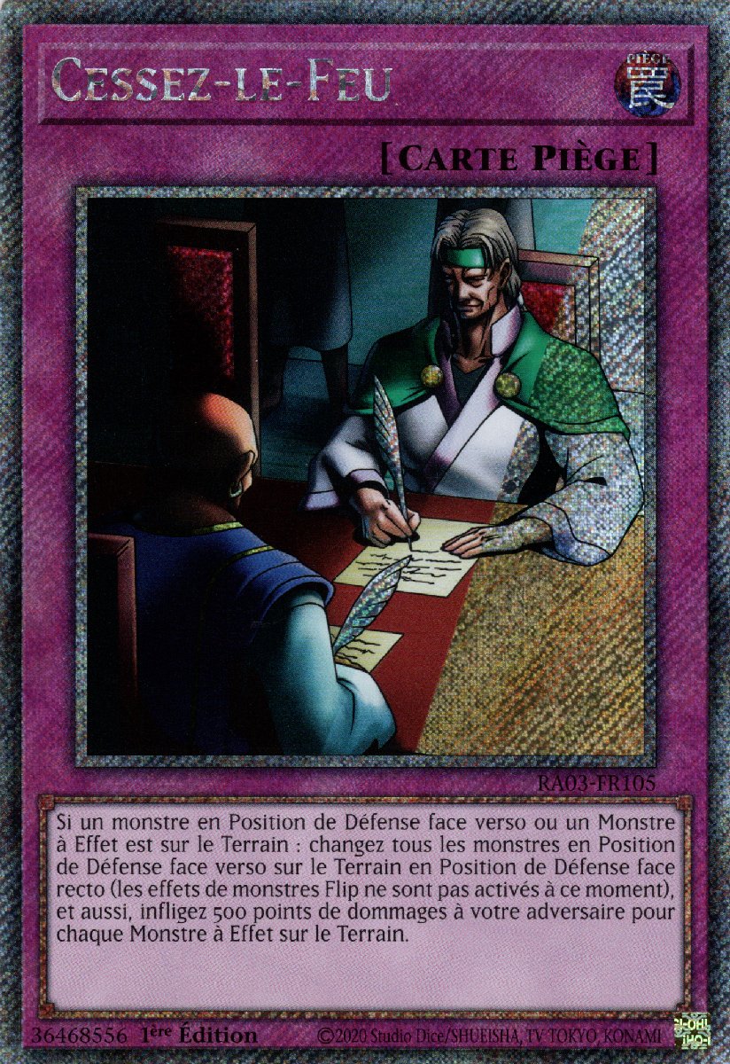 RA03-FR105 Cessez-le-Feu Platinum Secret Rare