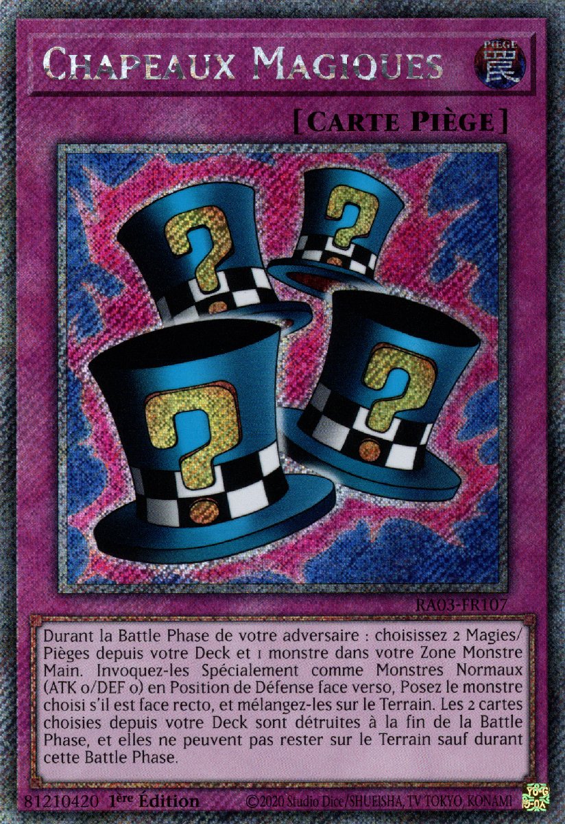 RA03-FR107 Chapeaux Magiques Platinum Secret Rare