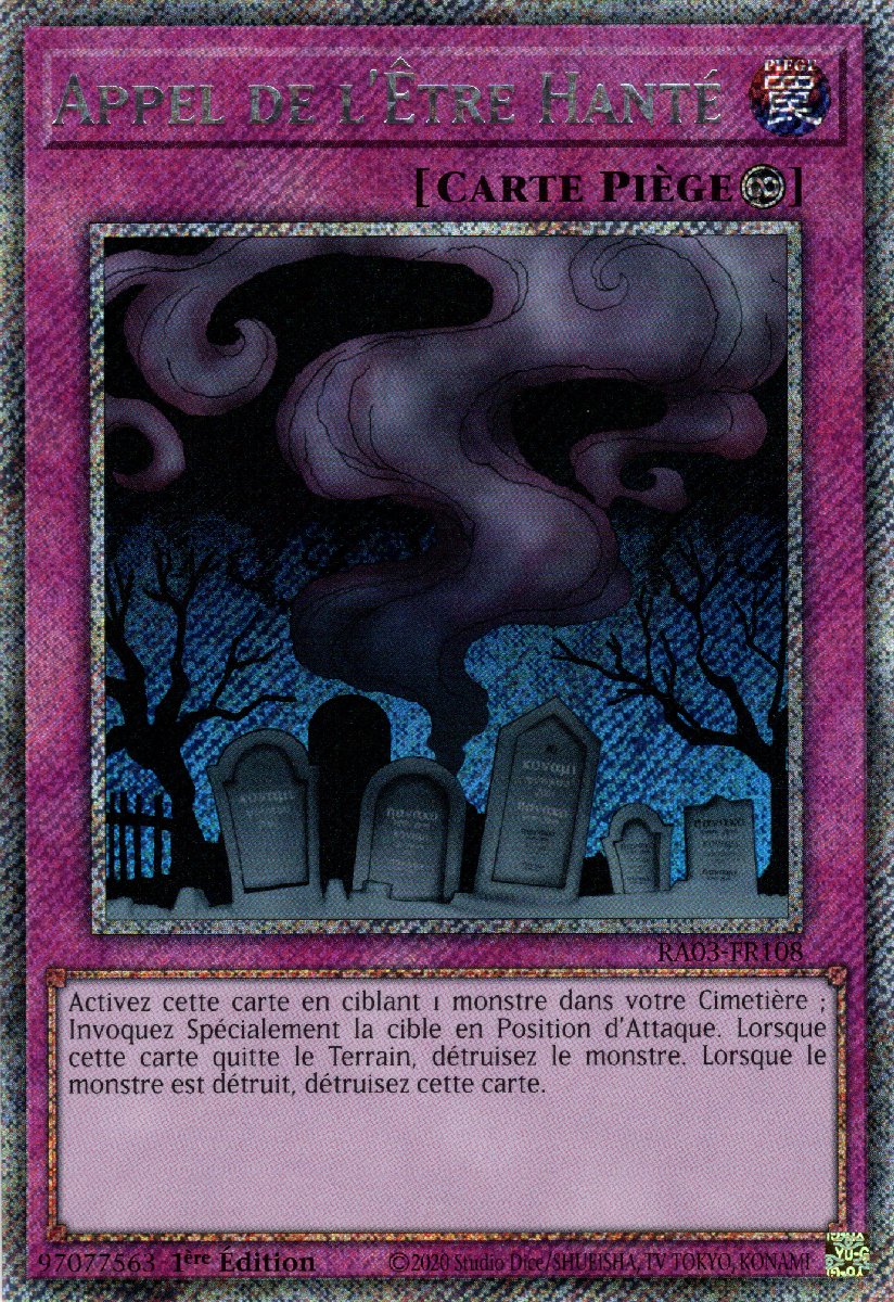 RA03-FR108 Appel de l'Être Hanté Platinum Secret Rare